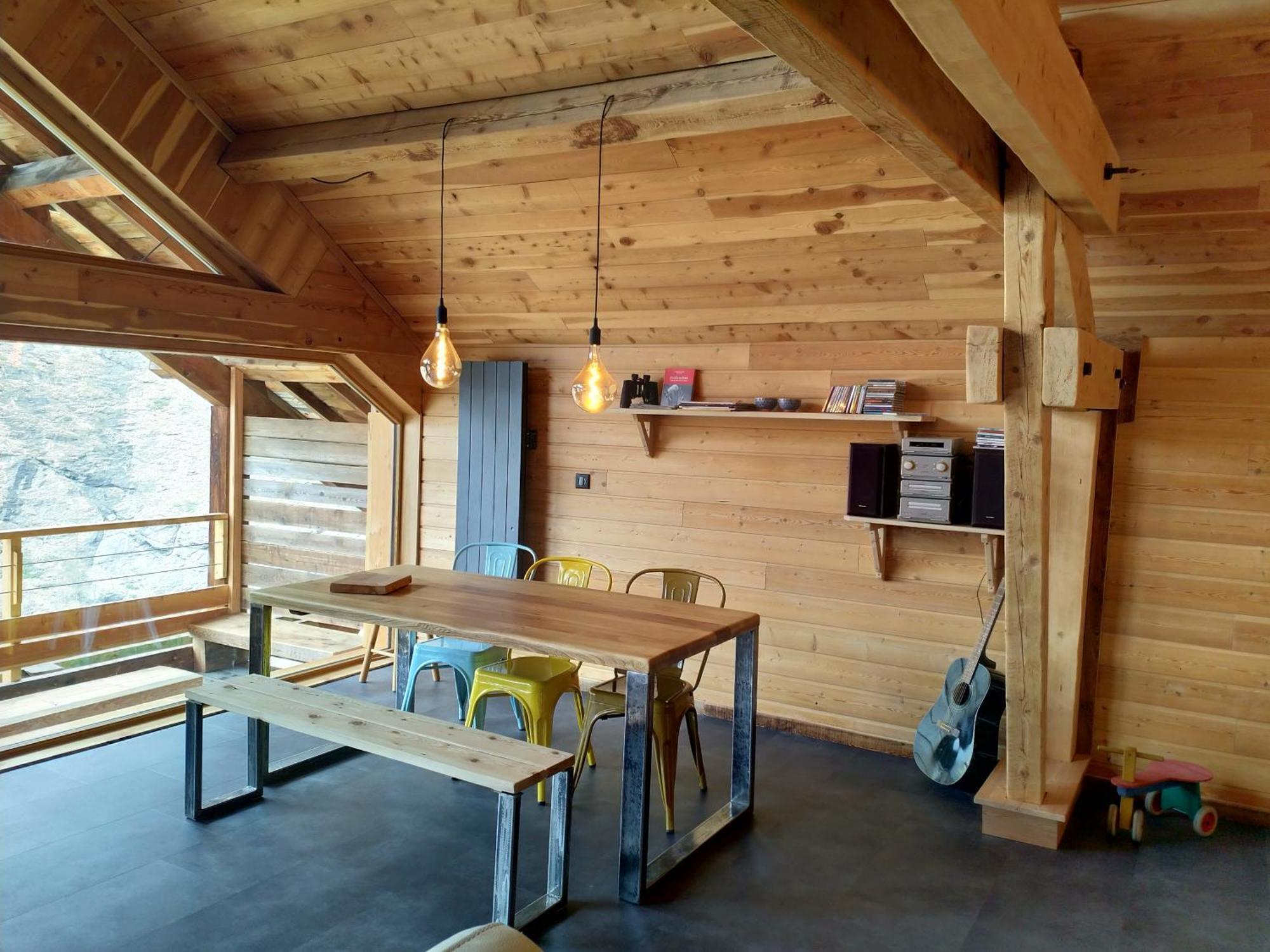 Ferienwohnung Le Grenier Du Roux Abriès Exterior foto