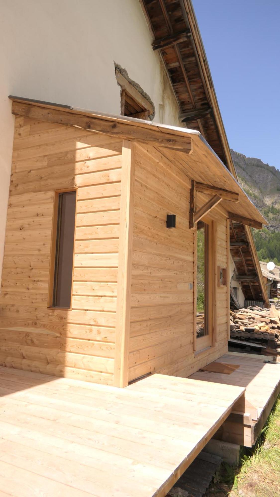 Ferienwohnung Le Grenier Du Roux Abriès Exterior foto